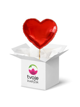 Červené rdce - Balón s heliom - TvojeKvety.sk