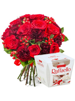 Horúci pocit + Raffaello - TvojeKvety.sk