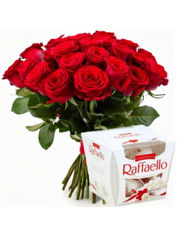 Šepot lásky + Raffaello - 10, 20 alebo 30 kusov - TvojeKvety.sk