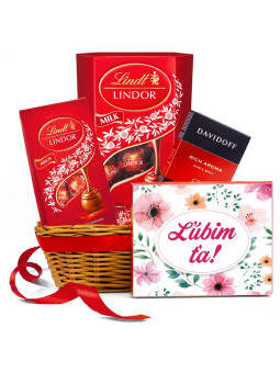 Košík Ľúbim ťa! -  TvojeKvety.sk